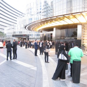 Dubai meant an outdoor reception for 1,300 delegates