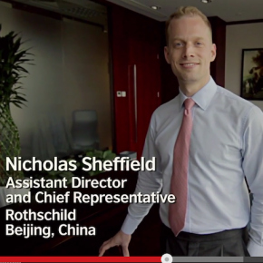 A promotional video features business people in China