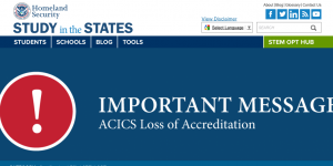 16k international students affected as ACICS loses accrediting powers