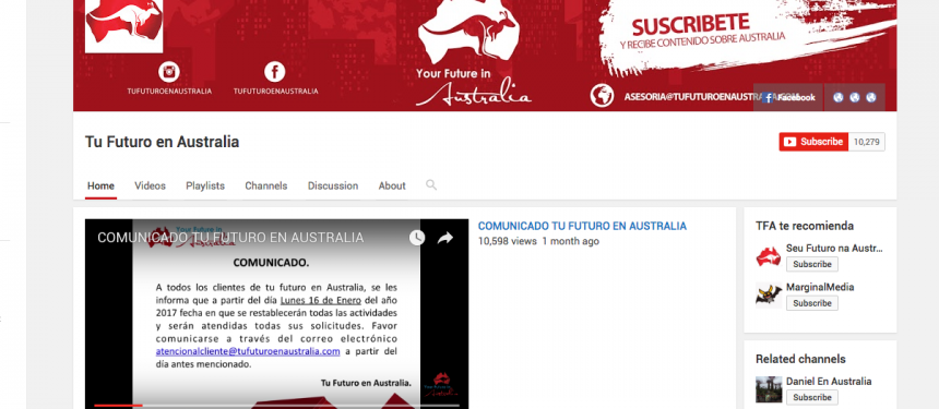 Tu Futuro en Australia Pty YouTube