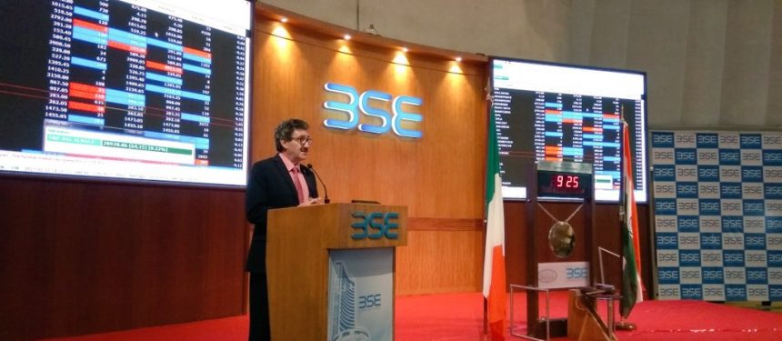 Minister John Halligan on Enterprise Ireland education mission at BSE India