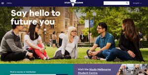 study.melbourne website for international students in Victoria, Australia