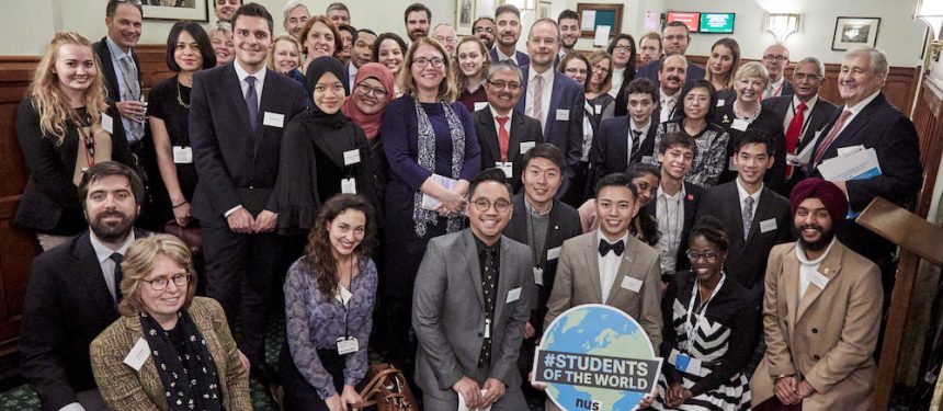 he Students of the World campaign was launched in Westminster to mark International Students' Day. Photo: NUS