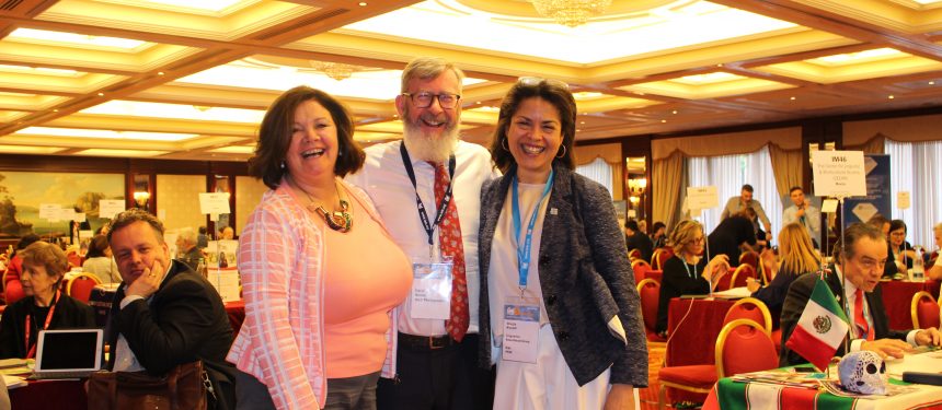 L to R: Celestine Rowland, David Niland & Giorgia Biccelli enjoying the 2018 IALC Workshop. Photo: The PIE News